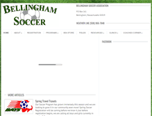 Tablet Screenshot of bellinghamsoccer.org